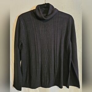 Requirements Brand NWT Black Long Sleeve Turtleneck Women's Size Medium